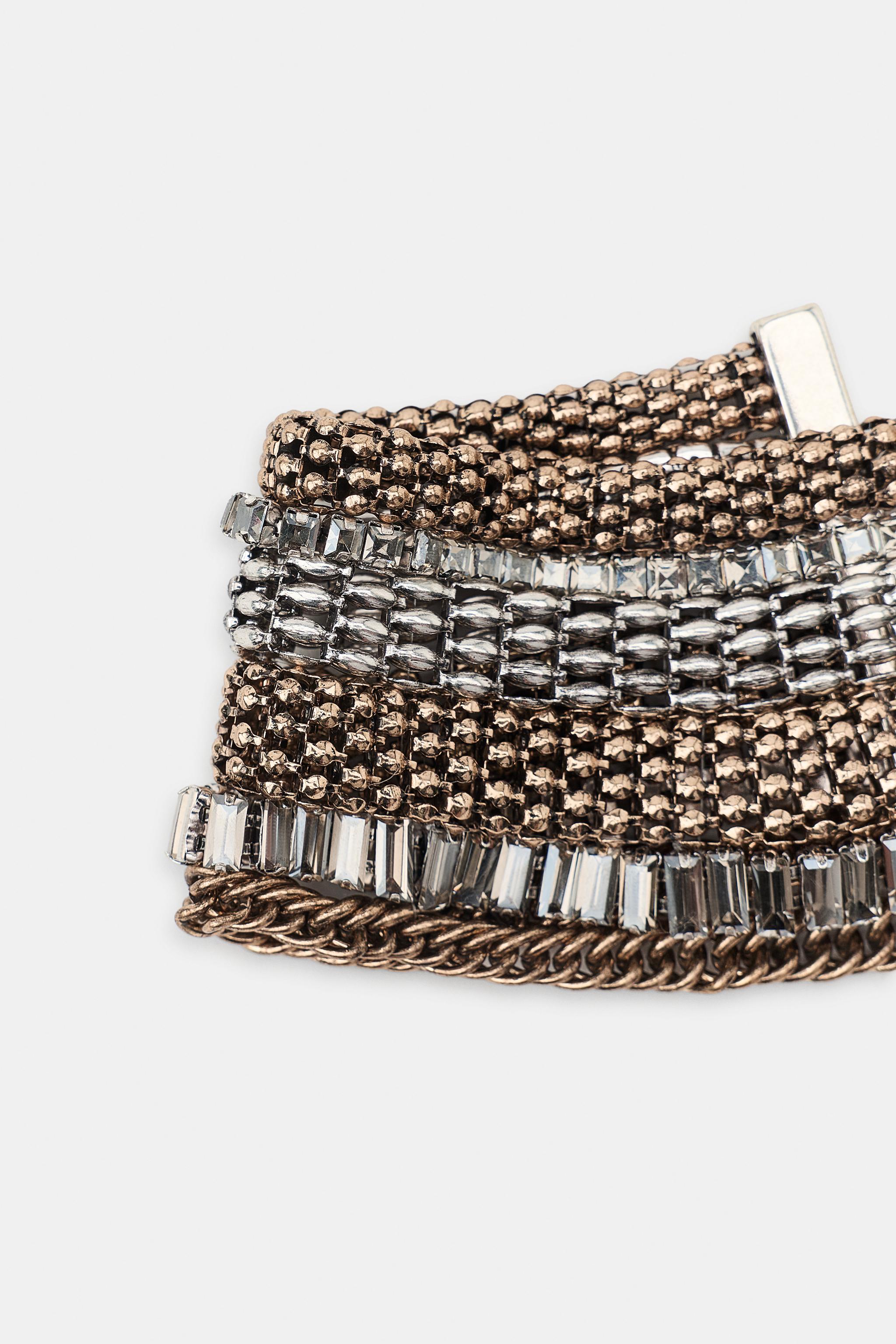 Женские аксессуары Zara JEWEL CHAIN CHOKER — фото 4