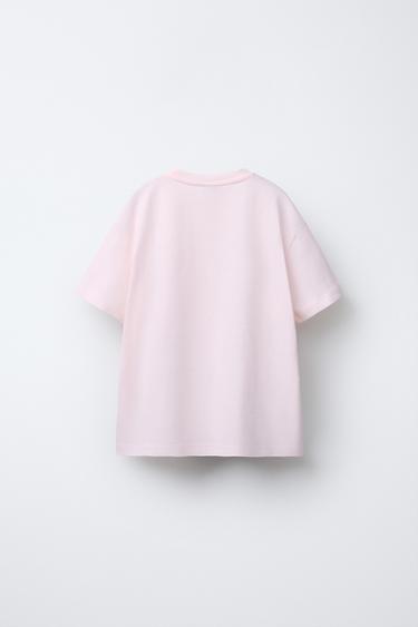 T-SHIRT IMPRIMÉ - Rose de Zara - Image 1