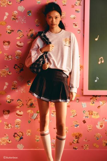 BUTTERBEAR © PRINTED SWEATSHIRT - Grey marl by Zara