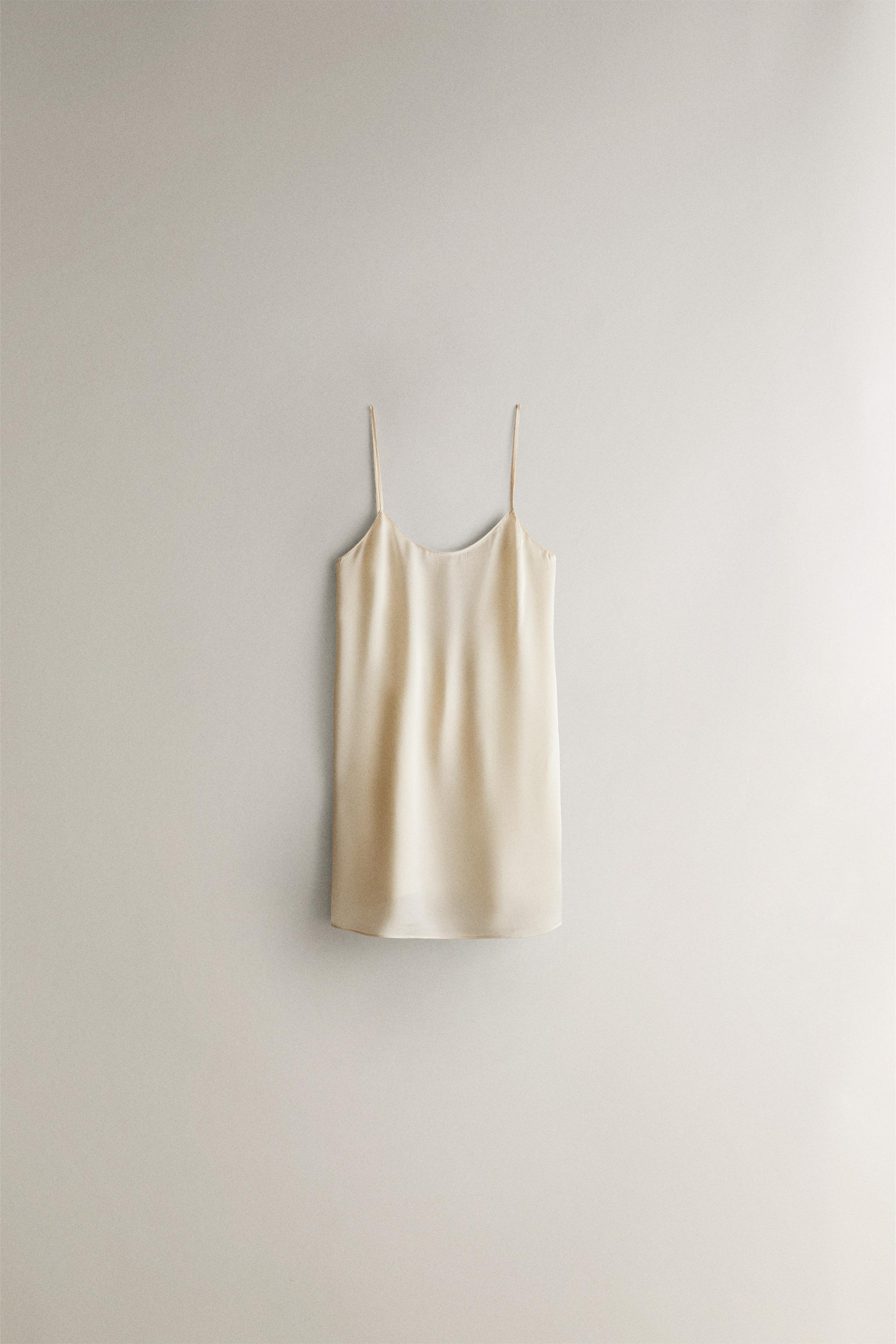 SHORT SILK BLEND — Ecru