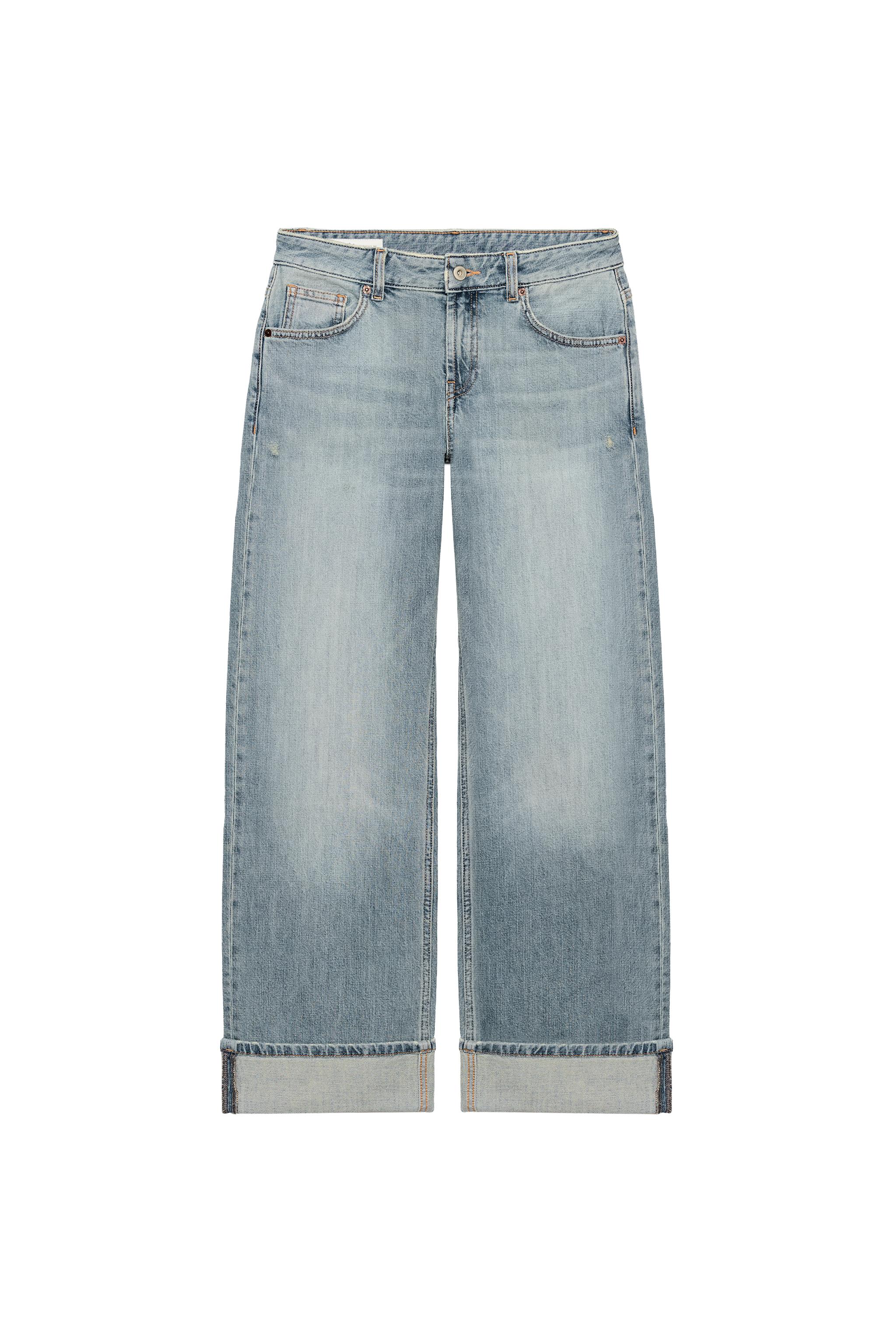 LOOSE FOLDED FIT TIRO BAJO TRF JEANS