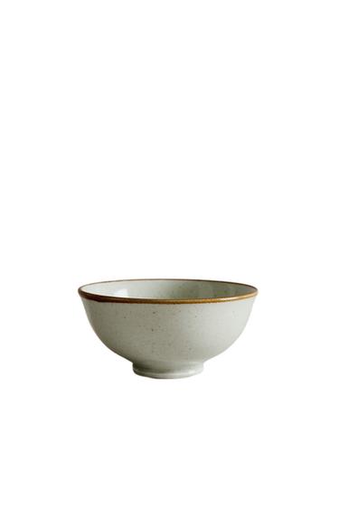 PORCELAIN MINI BOWL WITH ANTIQUE FINISH RIM - Sea green by Zara