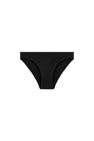 Zara SEAMLESS PANTIES - Black
