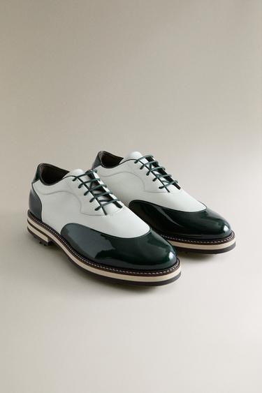 CHAUSSONS CUIR GOLF - Blanc de Zara - Image 1