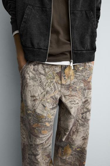 ABSTRACT PRINT CARPENTER TROUSERS - Printed by Zara - Image 5