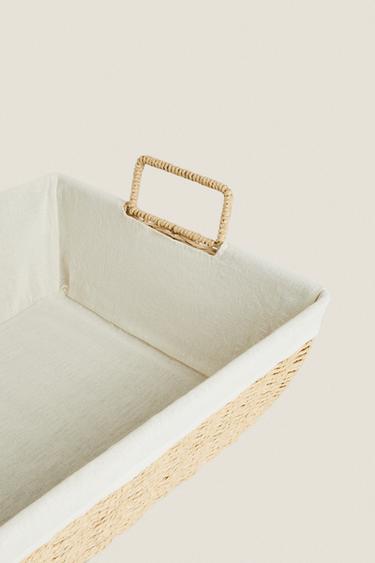 IRONING BASKET WITH FABRIC LINING - Light beige by Zara - Image 2