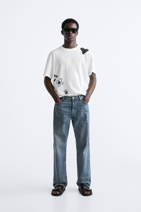 RABBIT PRINT T-SHIRT - White | ZARA United Kingdom