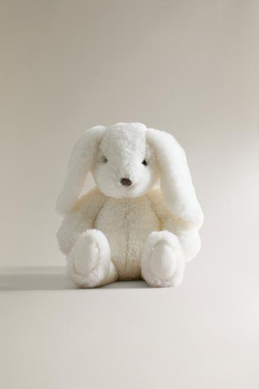 KIDS' WHITE BUNNY PLUSH TOY — White 2