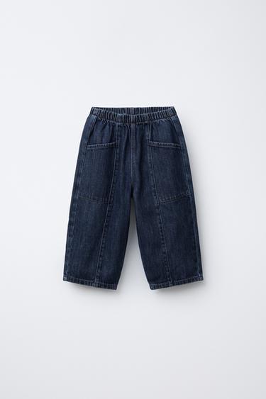 BALLOON JEANS WITH POCKETS - Blue by Zara