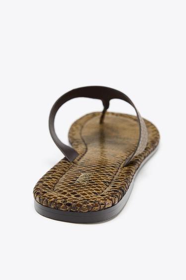 ANIMAL PRINT SANDALS - Snakeskin by Zara - Image 5