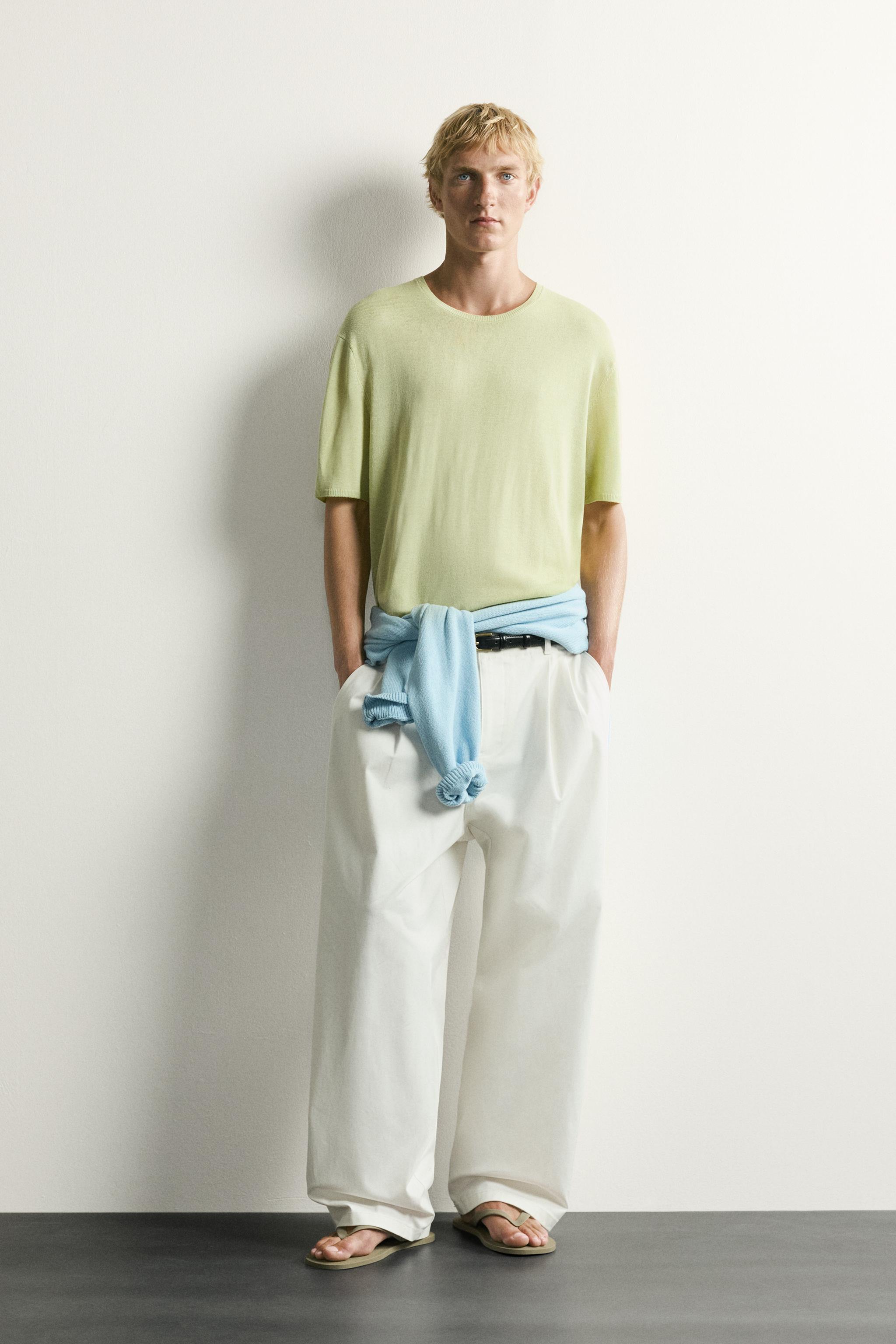 RELAXED FIT LIGHTWEIGHT KNIT T-SHIRT