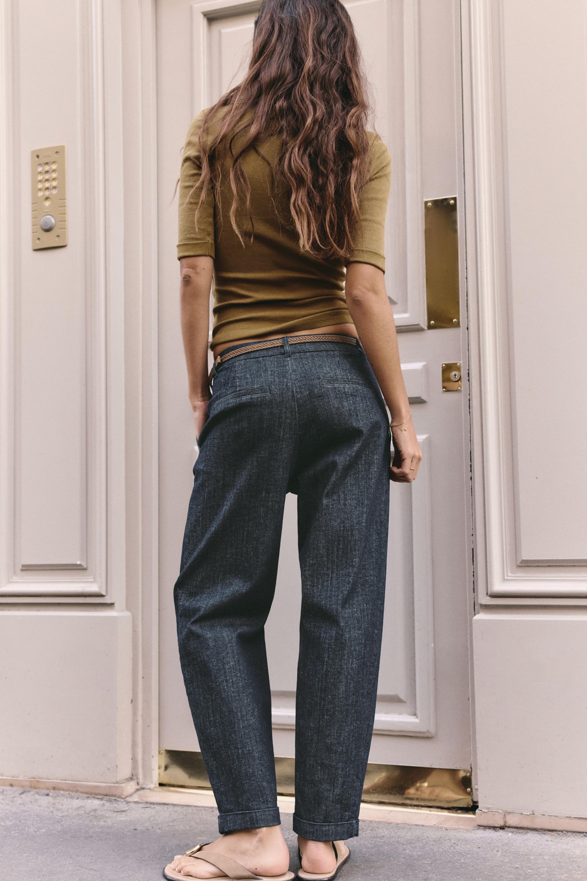 カーゴポケットデニムパンツ - ブラック | ZARA Japan / 日本
