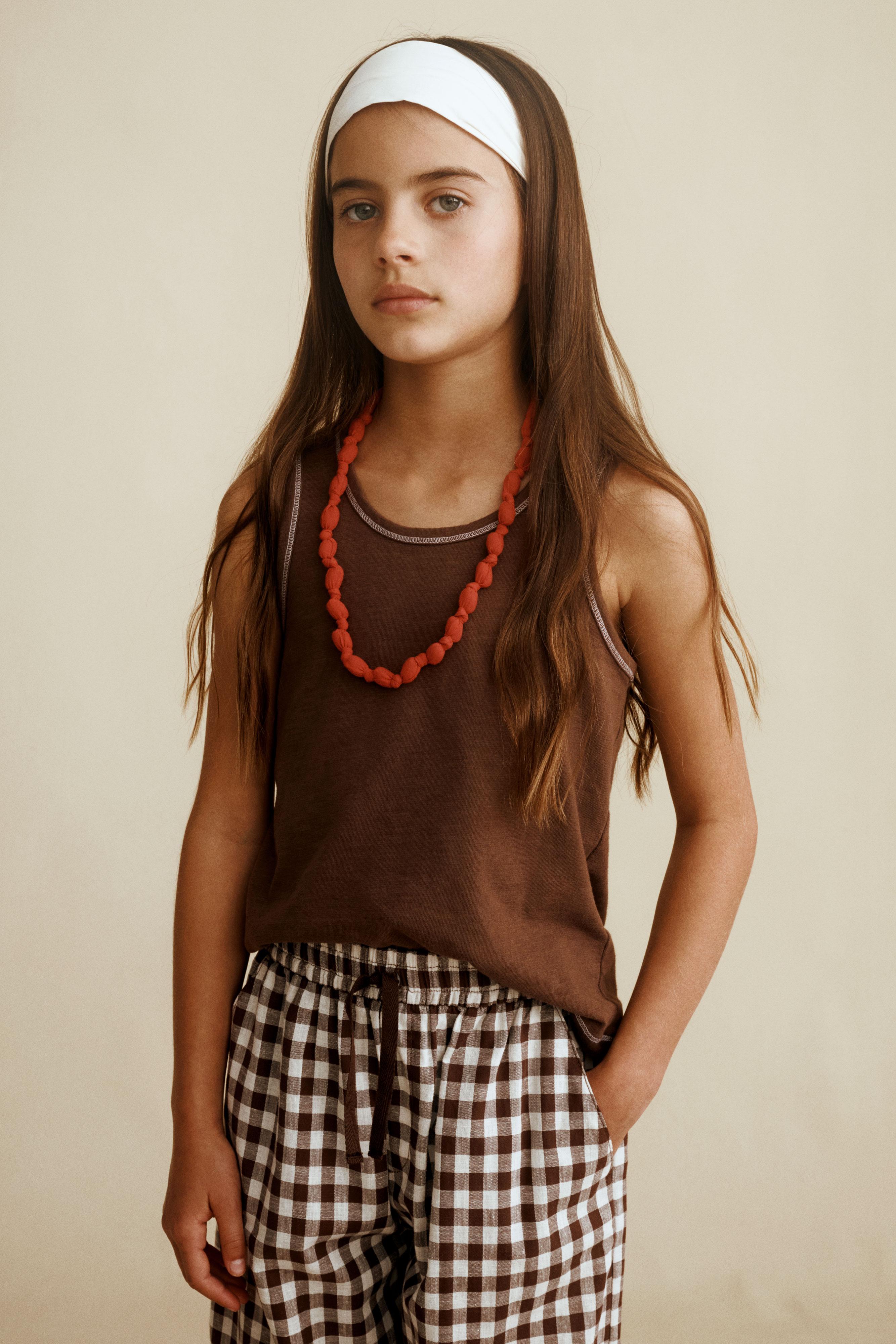 GINGHAM PLAID PANTS CREATED BY CARAMEL LONDON X ZARA - Chocolate