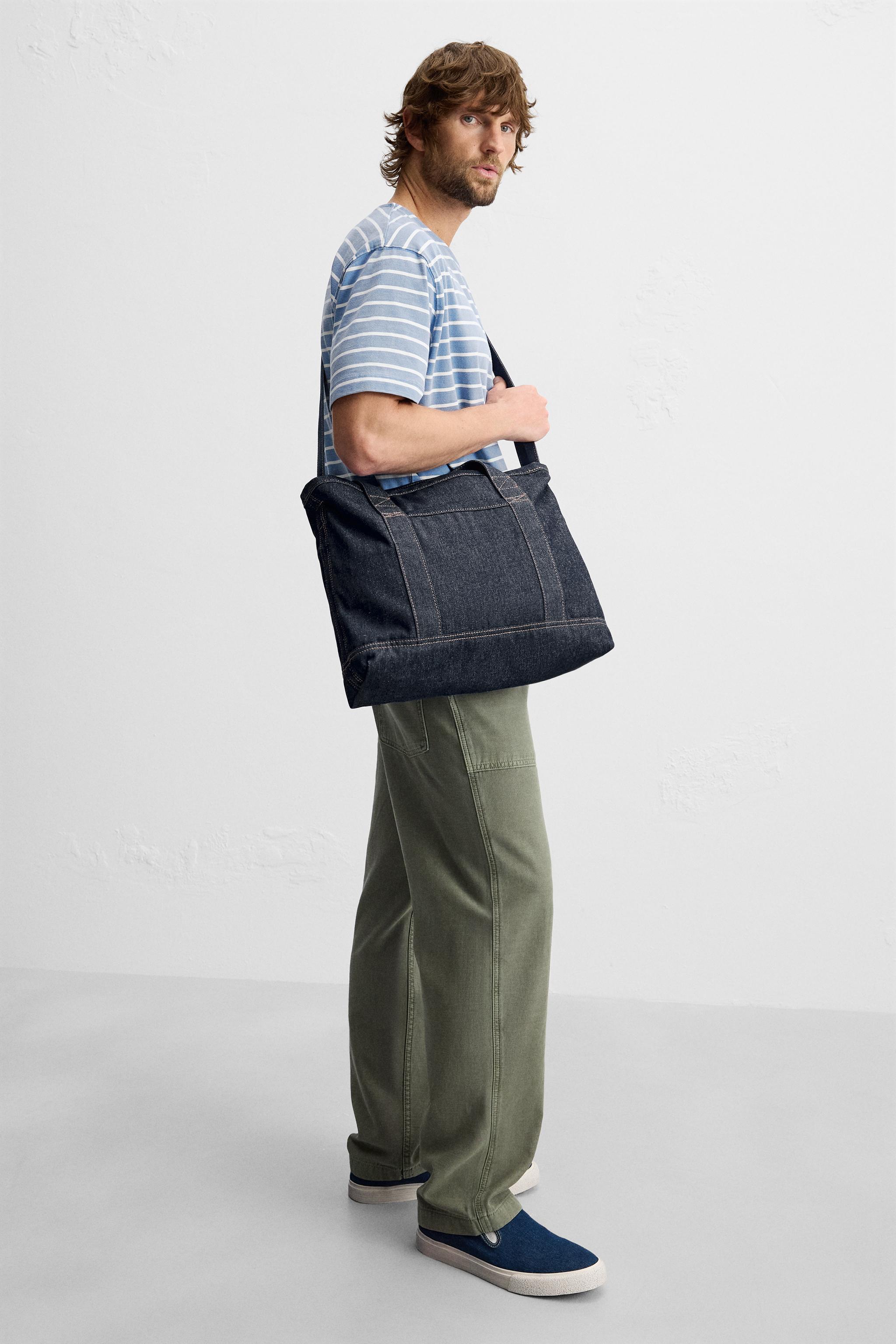 ★ZARA★デニムトートバッグ デニムトートバッグ - ブルー | ZARA Japan / 日本