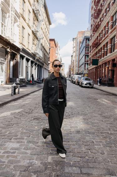 SOFTJACKE MIT REISSVERSCHLUSS - Grau von Zara