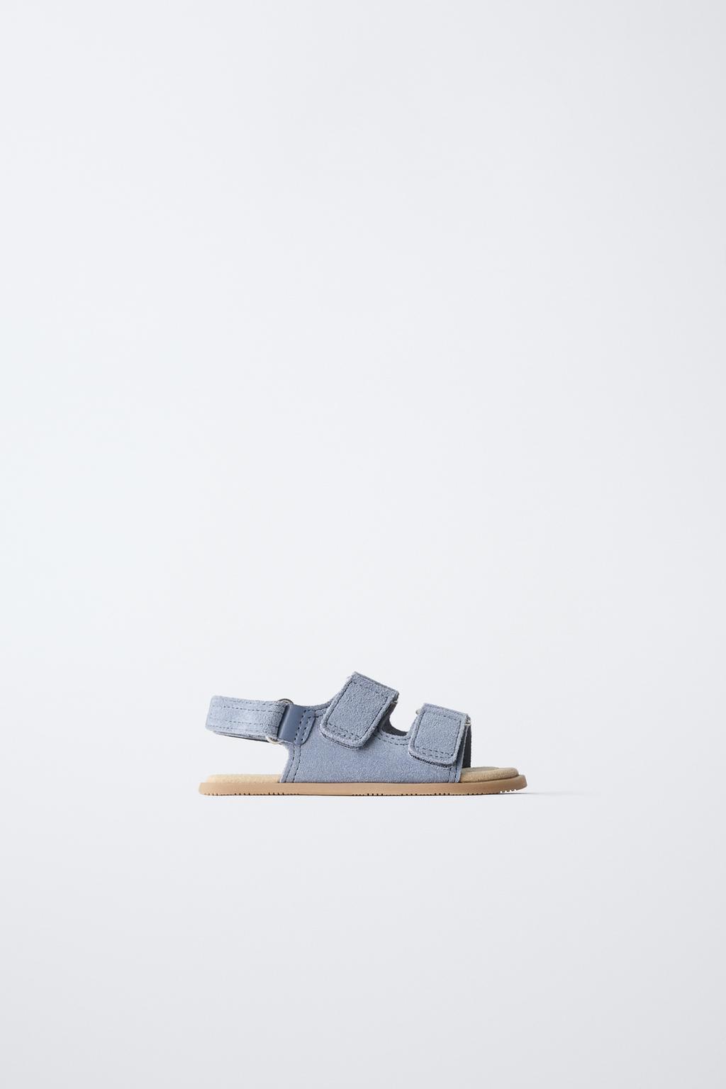 Zara İki qayışlı dəri barefoot səndəl