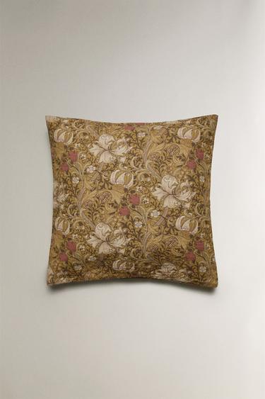 MORRIS & CO. LINEN CUSHION COVER - Mustard by Zara
