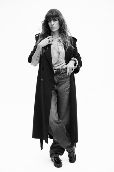 JEANS ZW COLLECTION MITTELHOHER BUND - Blau von Zara