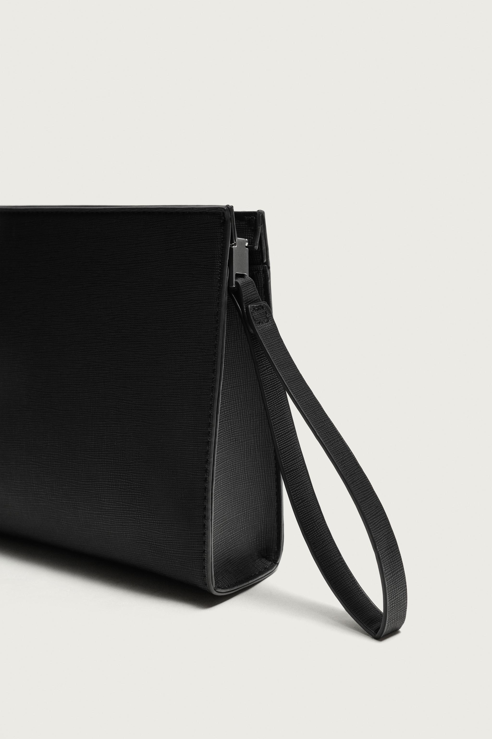 Zara Dokulu Clutch Çanta görsel 6