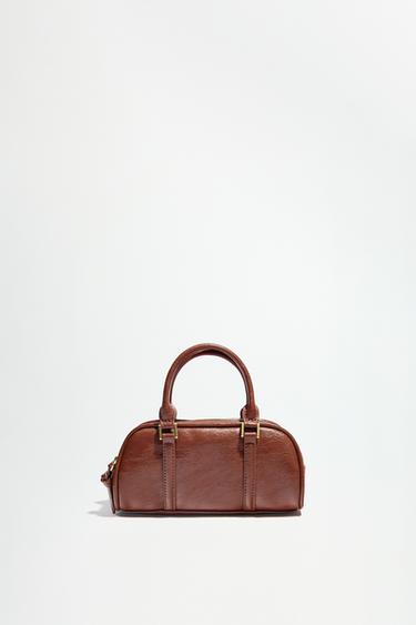 MINI BOLSO BOWLING - Naranja de Zara