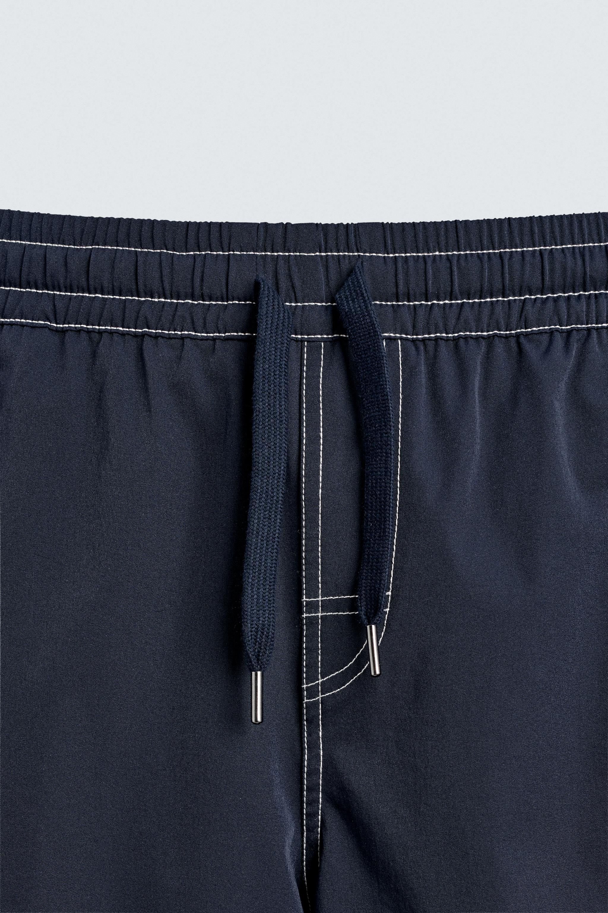 LONG SWIMSUIT WITH CONTRAST STITCHING