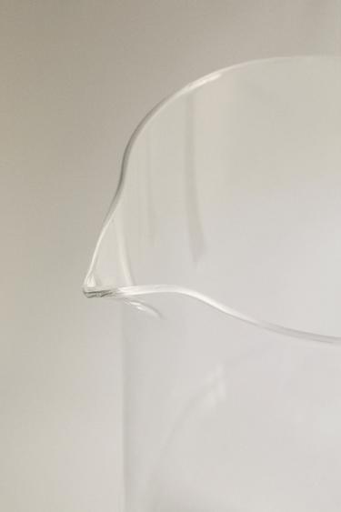 ORANGE GLASS JUG WITH HANDLE -  by Zara - Image 3