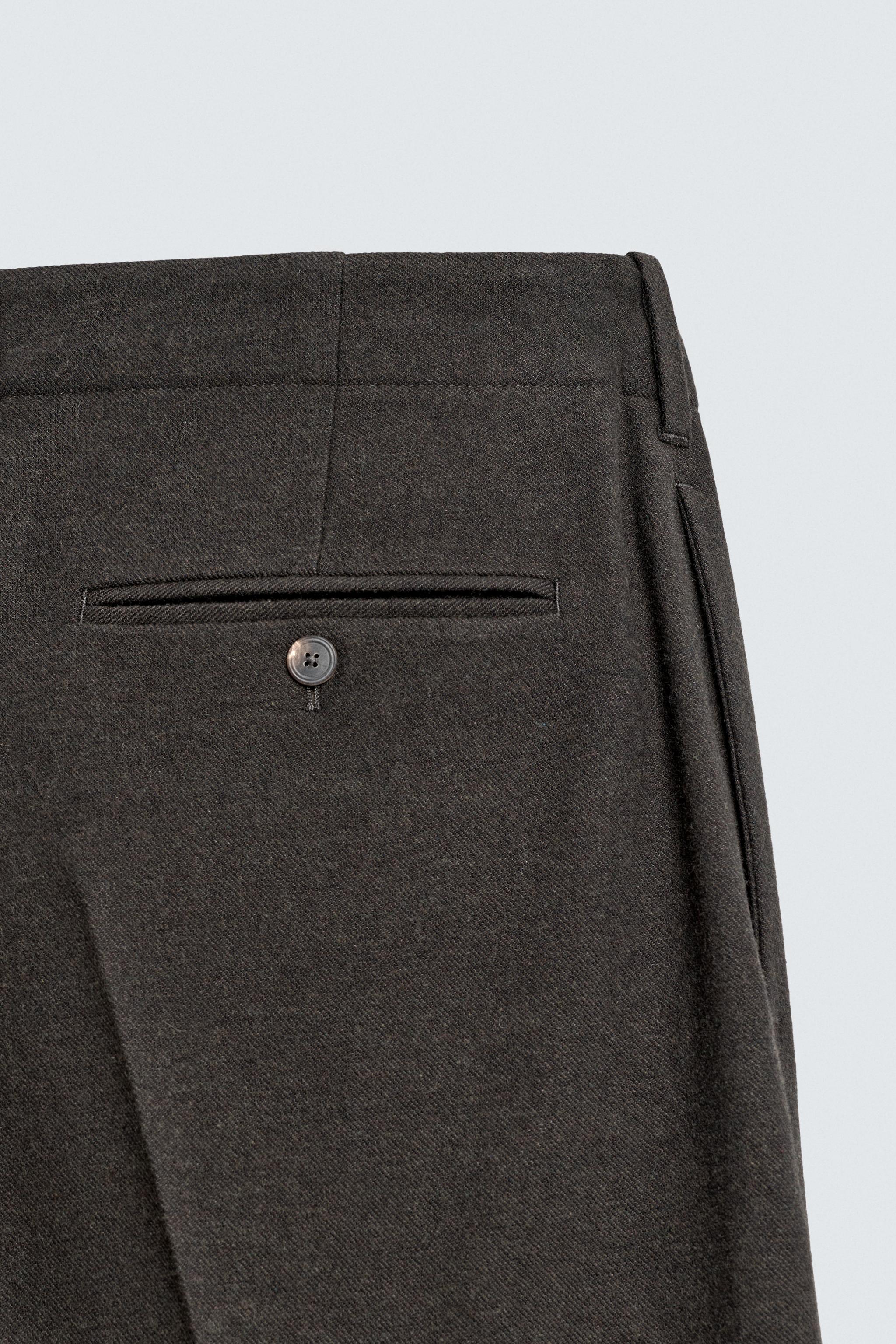 REGULAR FIT FLANNEL PANTS