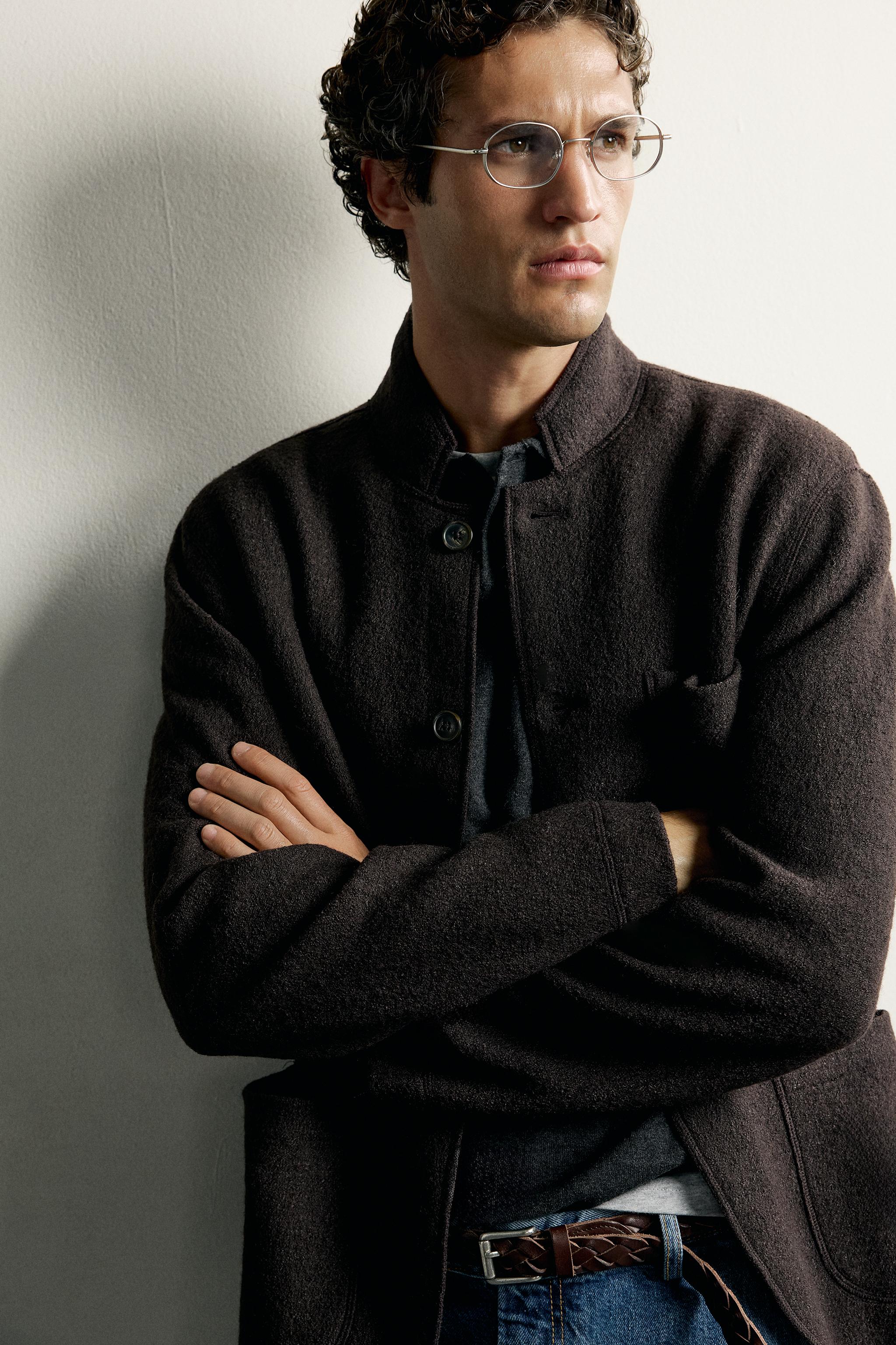 WOOL-BLEND RELAXED FIT BLAZER