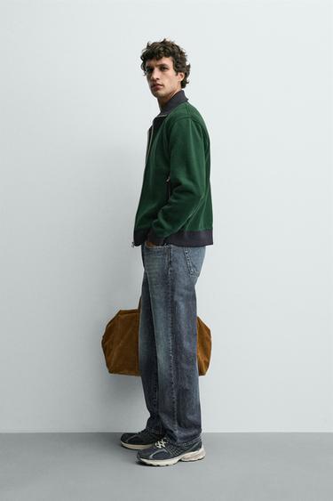 Zara COLOR BLOCK JACKET - Green