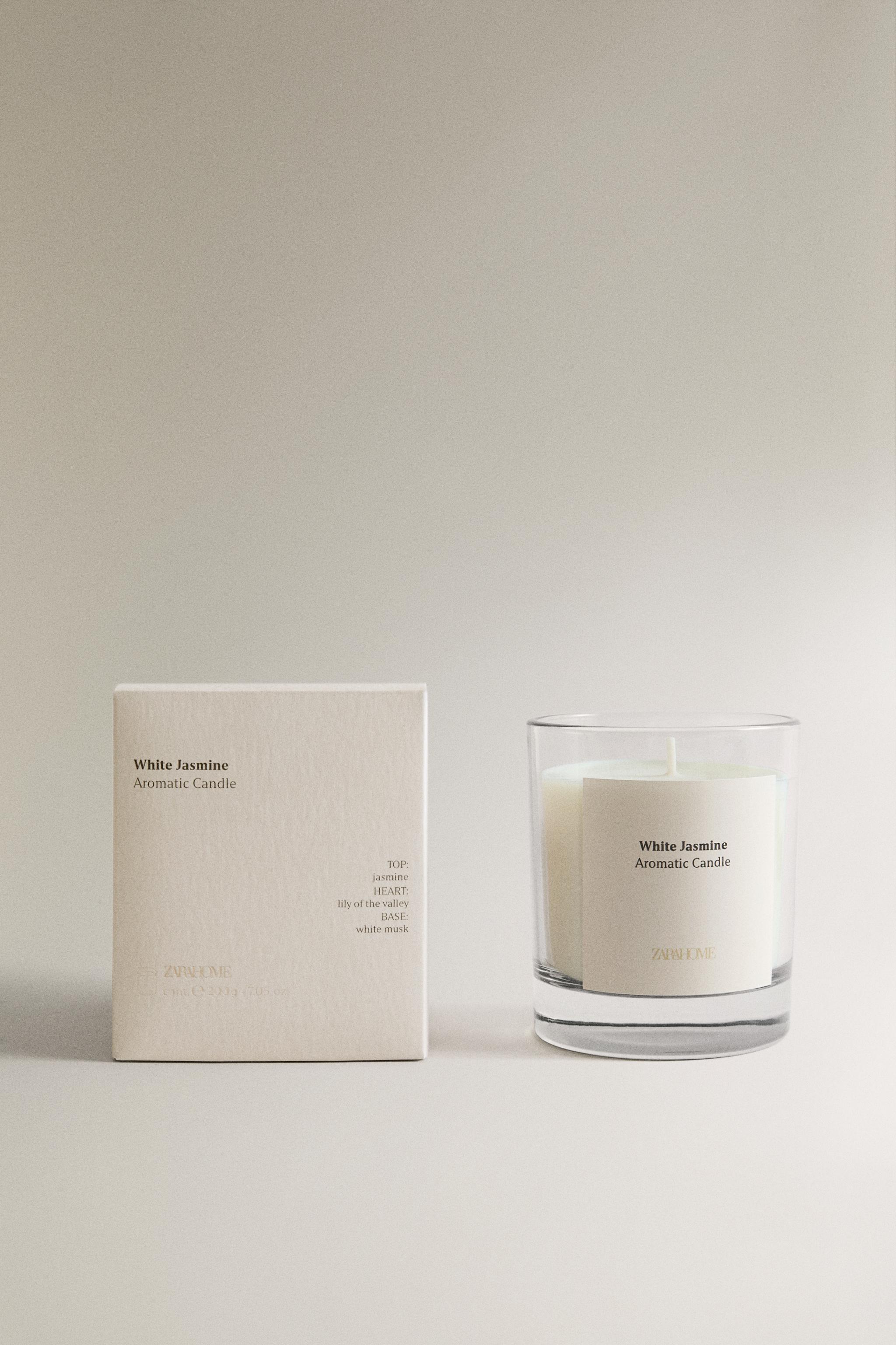 200G）WHITE JASMINE アロマティックキャンドル - ホワイト | ZARA