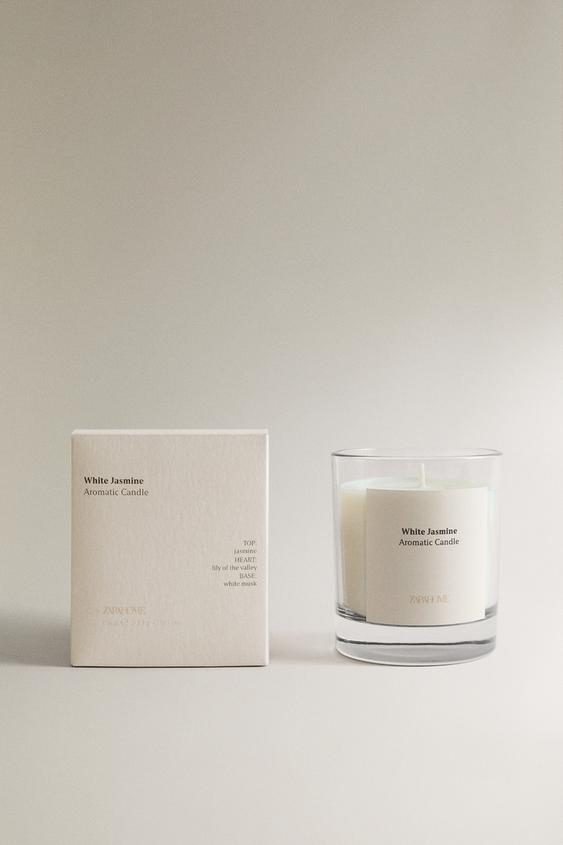 (200 G) VELA AROMÁTICA WHITE JASMINE - Branco da Zara - Imagem 0