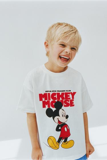 Zara Mavi - MICKEY MOUSE © BASKILI JOGGING T-SHIRT VE BERMUDA TAKIM