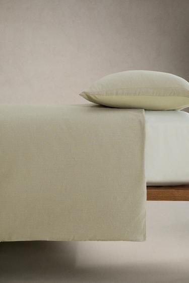 HOUSSE DE COUETTE SEERSUCKER RAYURES - Vert de Zara - Image 2