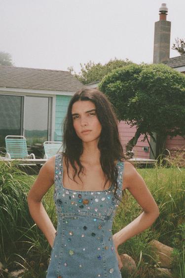 ROBE EN JEAN TRF BIJOUX - Bleu clair de Zara - Image 1