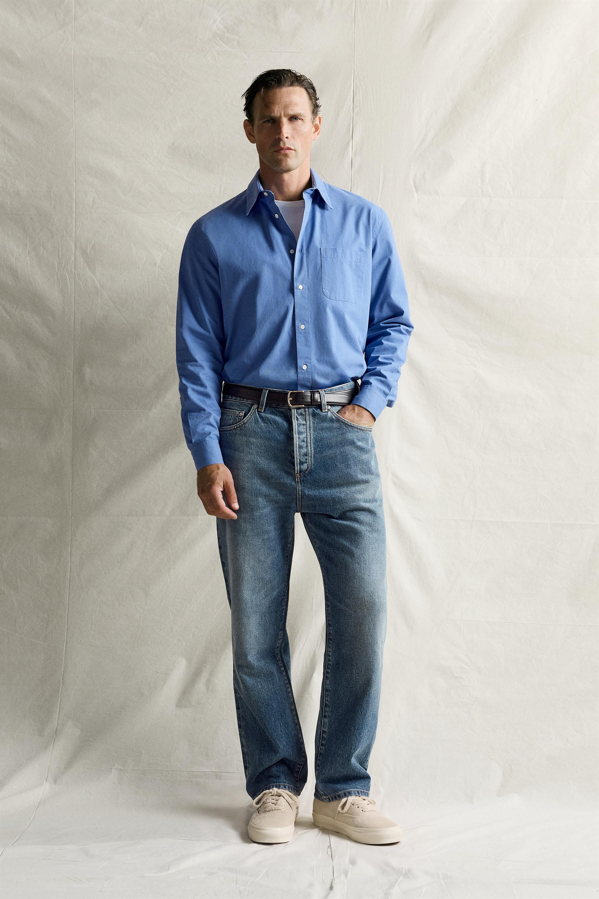 STRAIGHT ANKLE JEANS