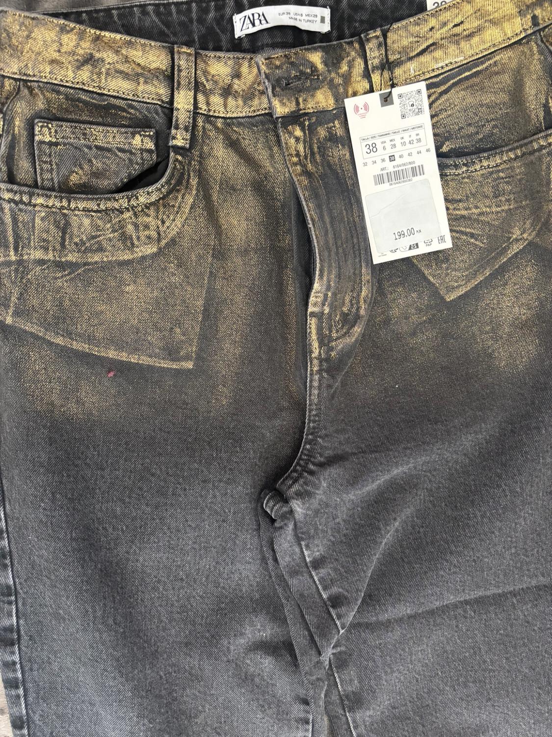 Z1975 STRAIGHT HIGH-WAIST FOIL JEANS - Image 2