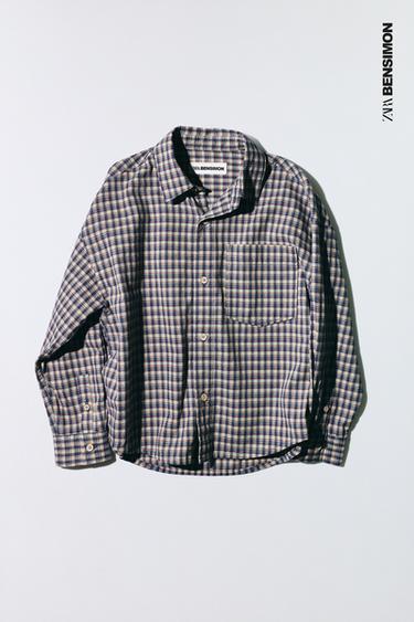 CHECK SHIRT BENSIMON ® X ZARA - Blue by Zara