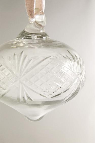 TRANSPARENT OVAL CHRISTMAS TREE BAUBLE - 990 by Zara - Image 3
