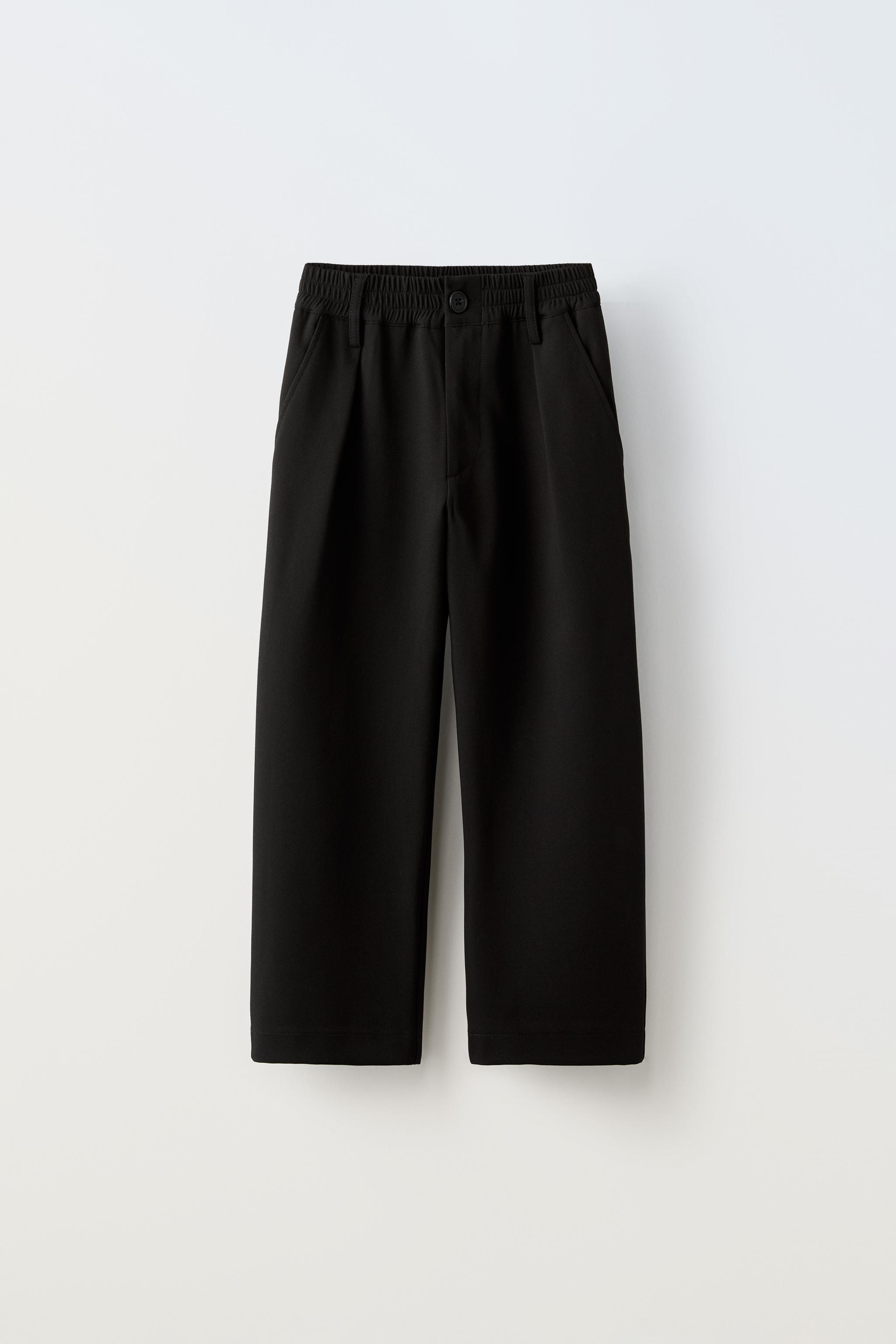 PANTALON A PINCES Noir ZARA France