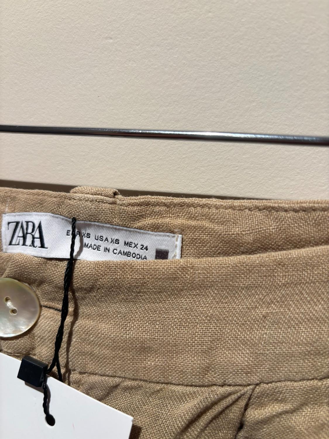 LINEN WIDE-LEG TROUSERS - Image 4