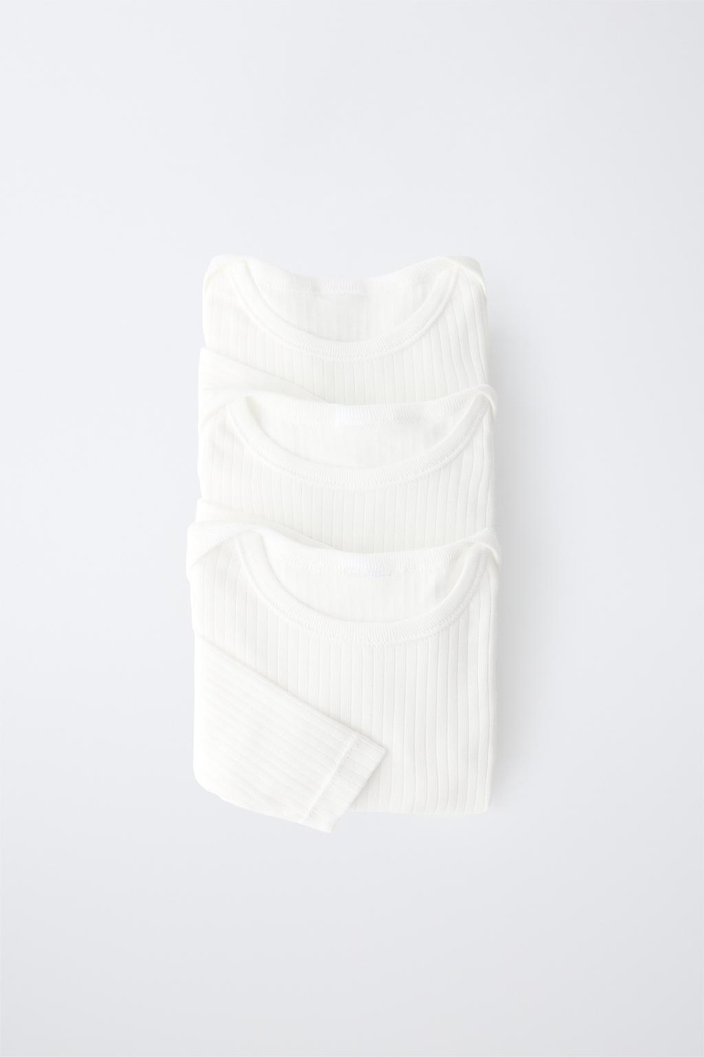 6 MONTHS-3 YEARS/ 3-PACK OF LONG SLEEVE BODYSUITS