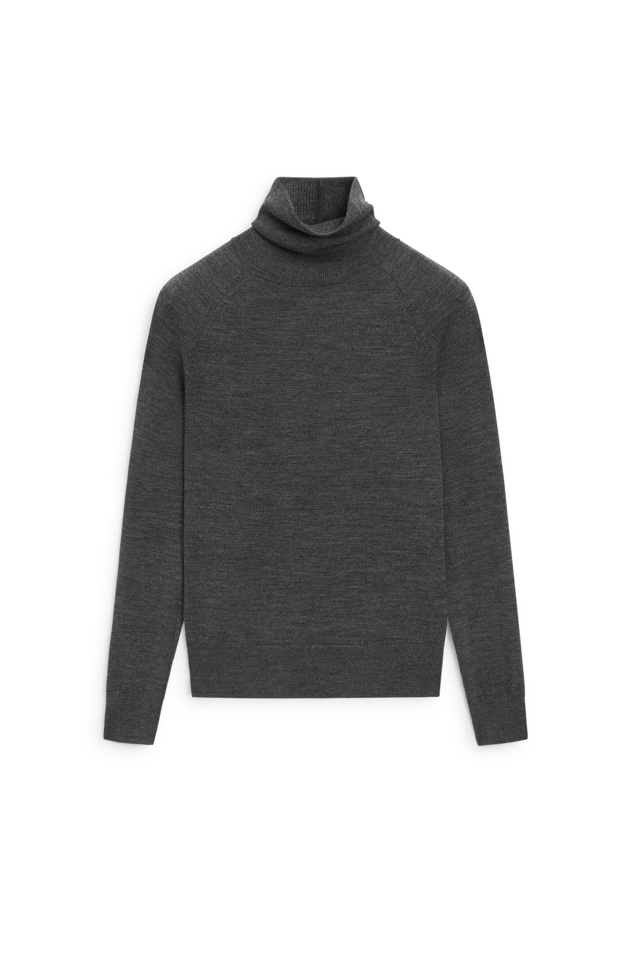 100% wool button-detail knit sweater - LIMITED EDITION — Mid-gray