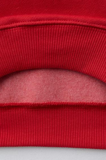 SWEAT À IMPRIMÉ OURS - Rouge de Zara - Image 3