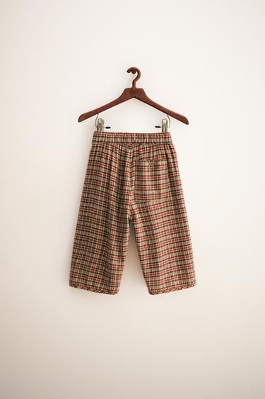 ZARA TIMELESS - PANTALON AMPLE À CARREAUX - Marron de Zara - Image 1