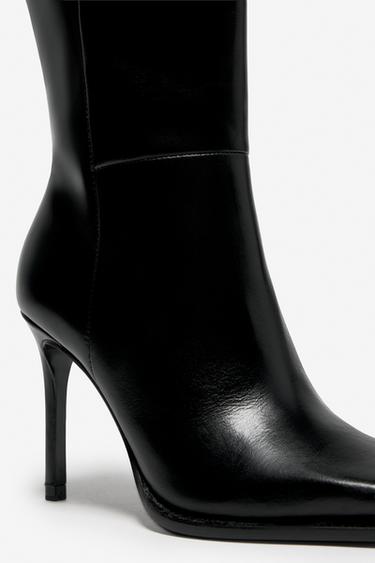 BOTTES À TALONS EN CUIR LUDOVIC DE SAINT SERNIN x ZARA - Noir de Zara - Image 5
