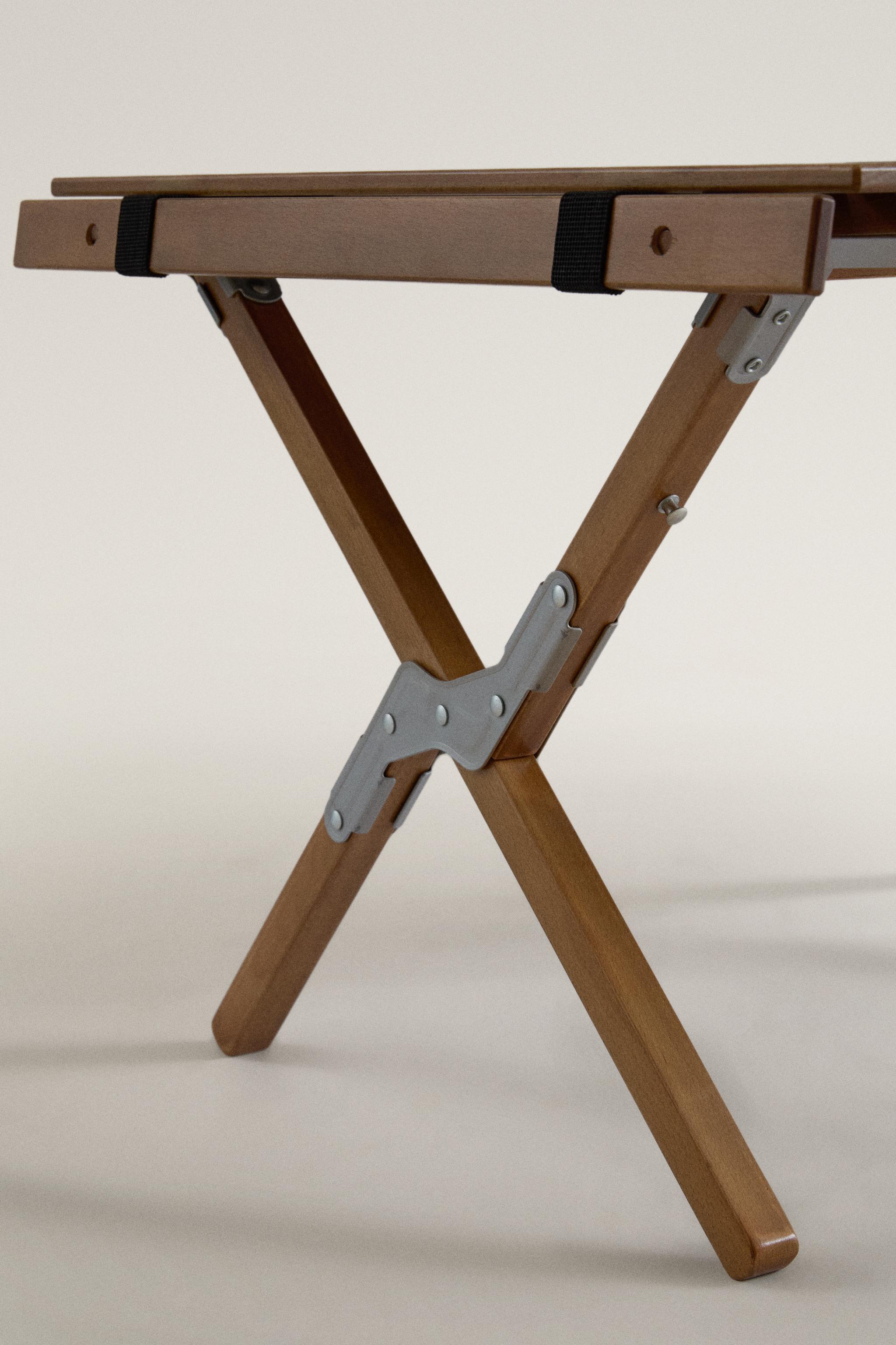 FOLDABLE BEECH WOOD CAMPING TABLE - Brown | ZARA United States