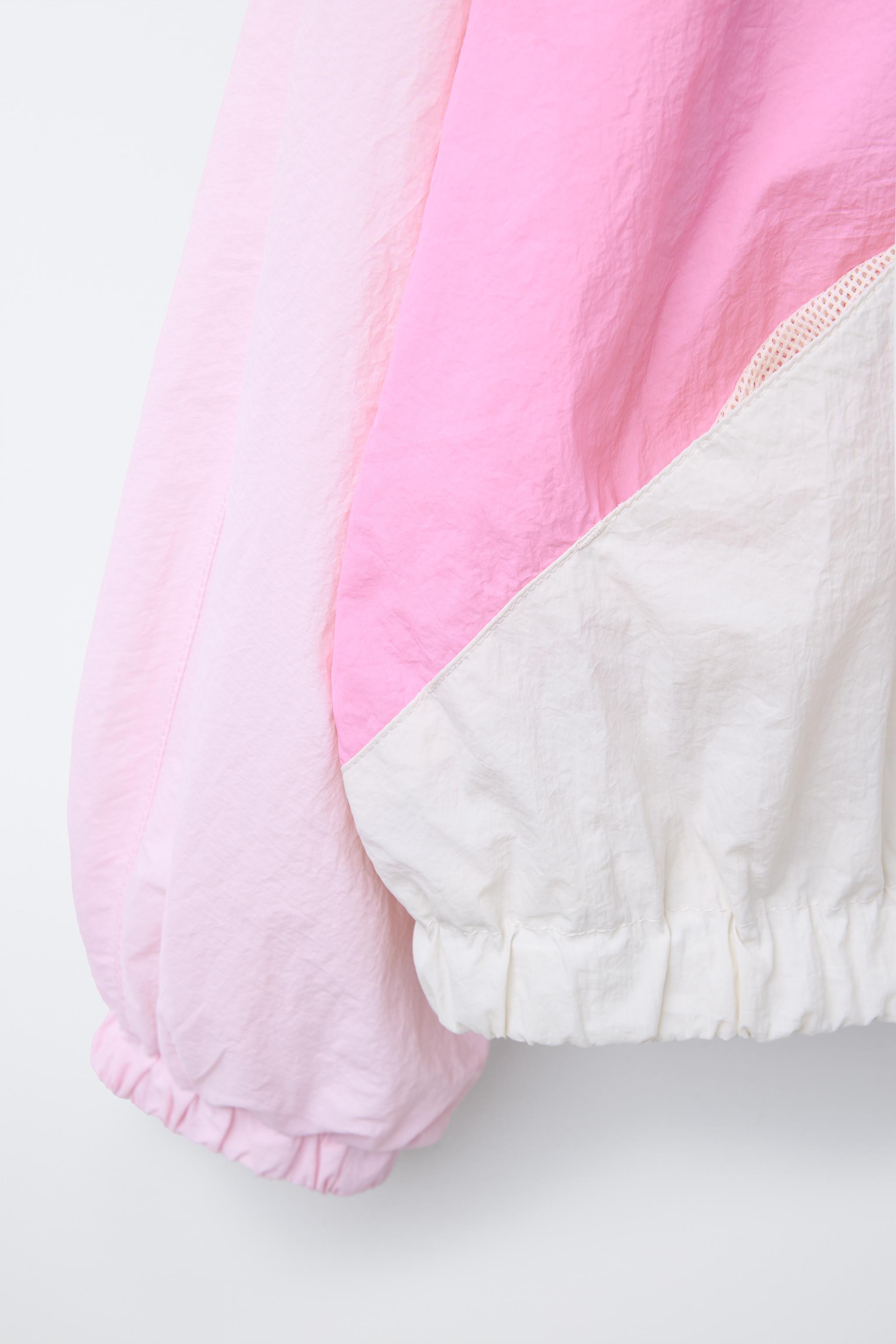 ライトカラーブロックレインコート - ピンク | ZARA Japan / 日本