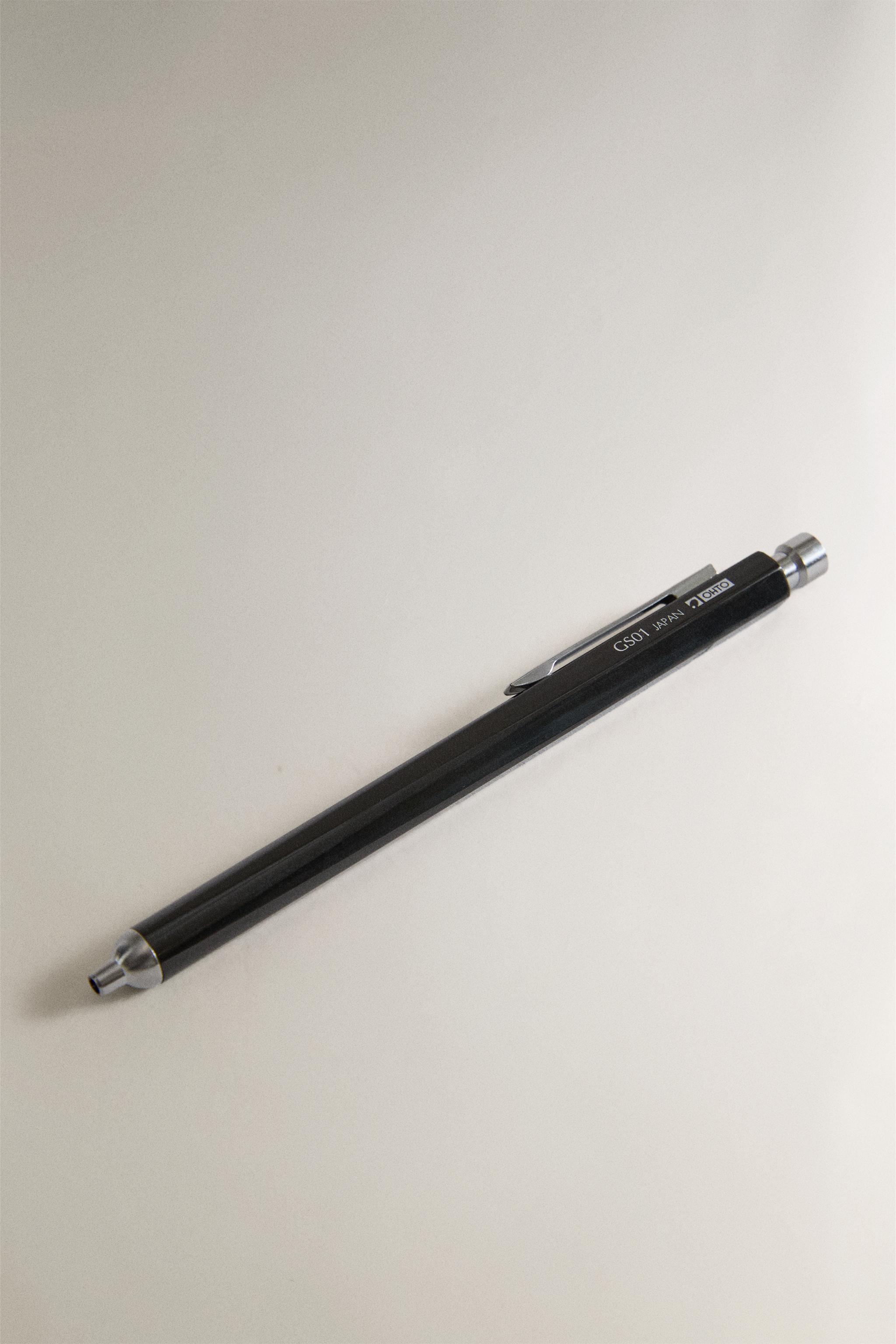 OHTO ALUMINUM AND BRASS PEN — Black