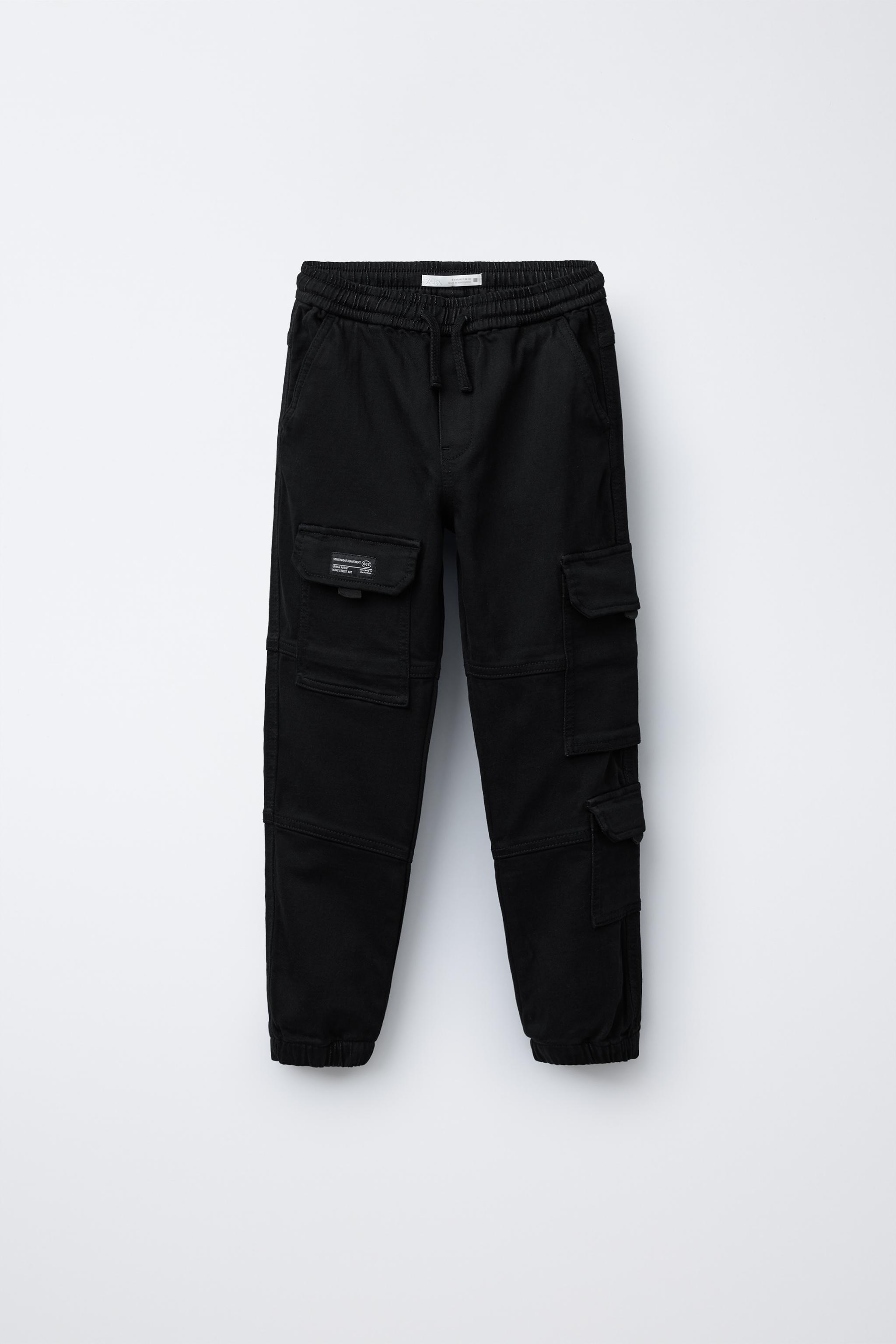パンツ ZARA utility multi pocket pants black ZARA MEN RELAXED BAGGY UTILITY MULTI POCKETS PANT SLATER