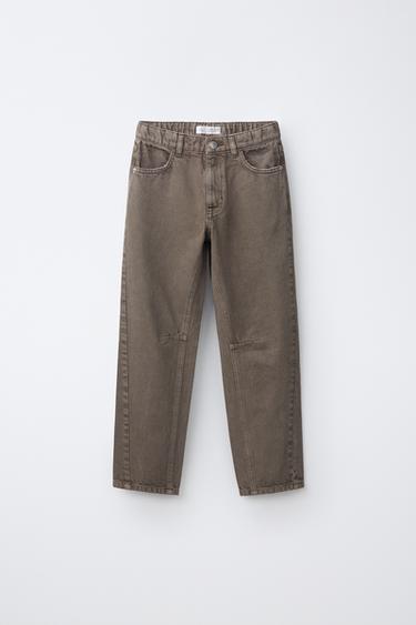 JEANS BAGGY - Marrón / Topo de Zara